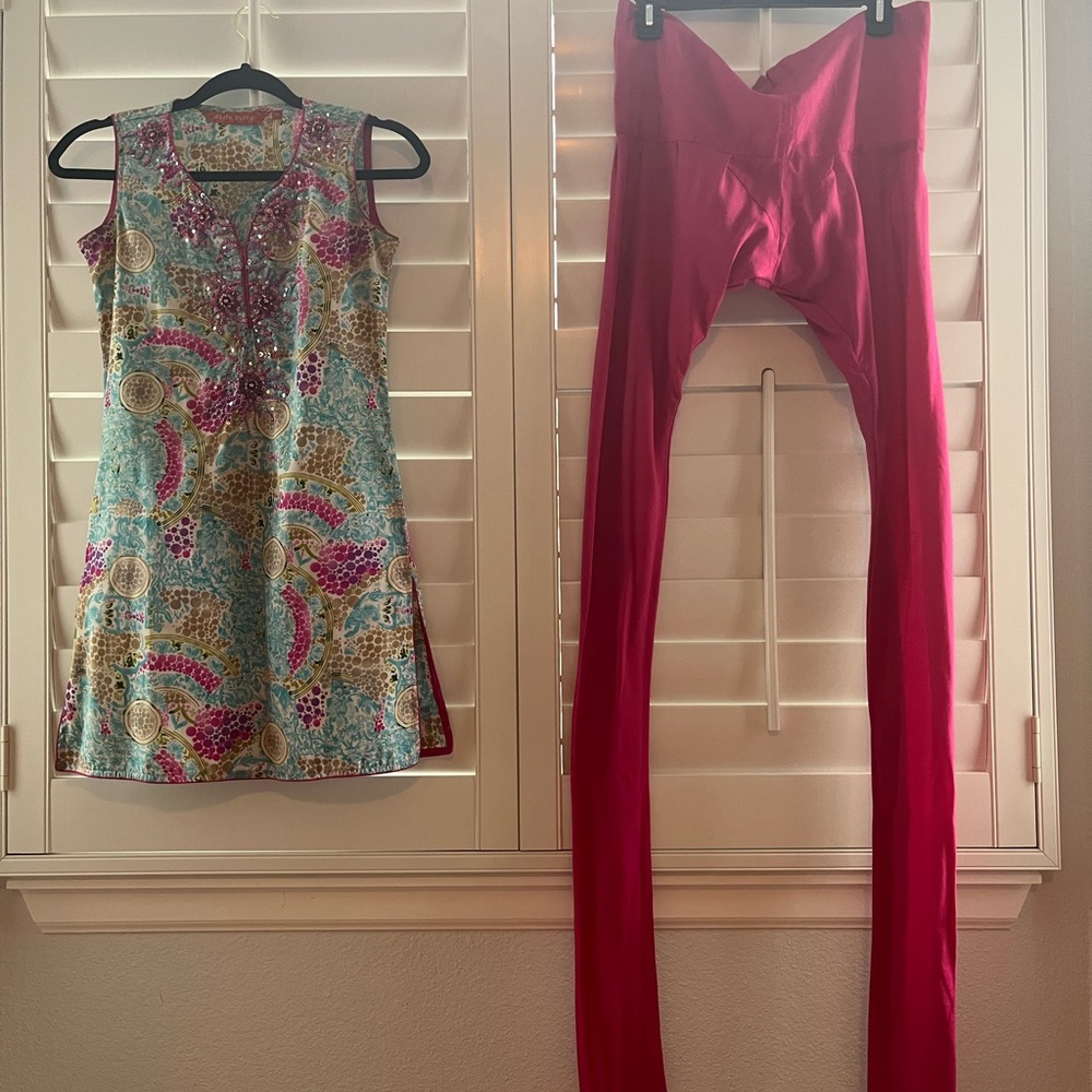 Pink kurthi set